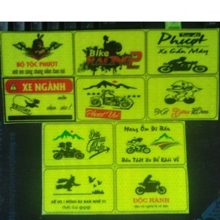 logo phượt , logo phản quang 10 logo như hình