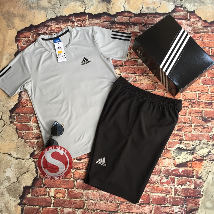 MÃ NHAM6 GIẢM 30K – Bộ quần áo thể thao áo vải thun lạnh co giãn, quần túi kéo khóa bền đẹp