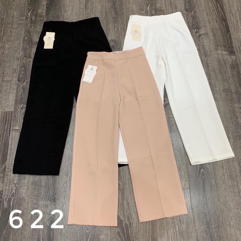 QUẦN VẢI ỐNG RỘNG 3 MÀU CHO NỮ