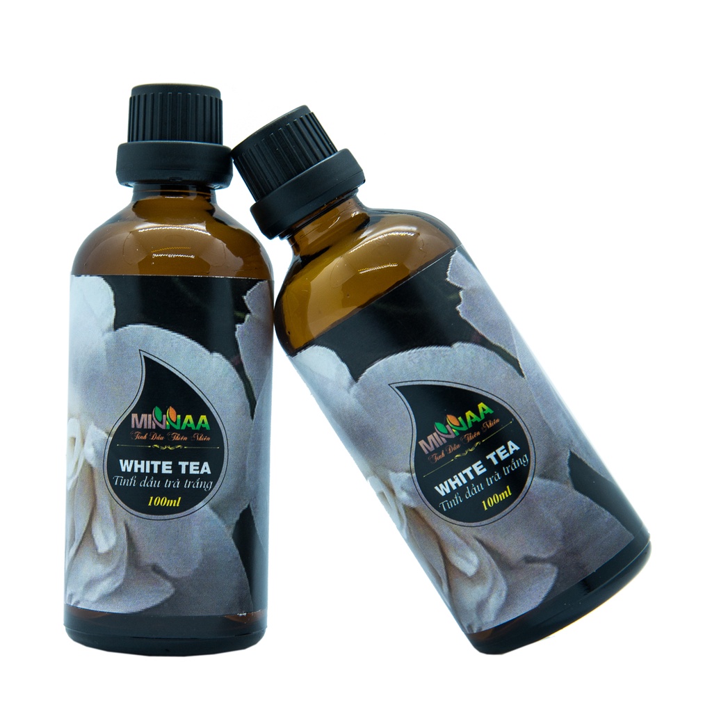 Chai 100ml Tinh dầu thơm phòng trà trắng 100ml, Tinh dầu thiên Minaa nhập khẩu Ấn Độ