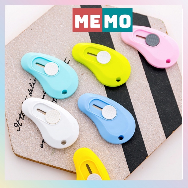 Dao rọc giấy mini MEMO dao cắt giấy dễ thương tiện dụng cho văn phòng