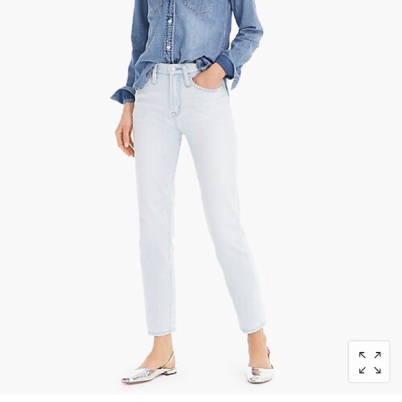 quần jean vintage Jcrew boyfriend ống rộng lưng cao vnxk xuất dư xịn gin