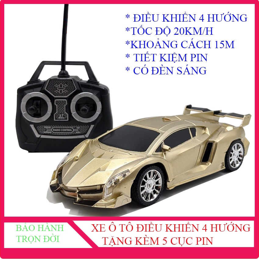 XE Ô TÔ ĐIỀU KHIỂN 4 HƯỚNG TỐC ĐỘ CAO, TẶNG KÈM 05 PIN, XE Ô TÔ ĐỒ CHƠI CHO BÉ