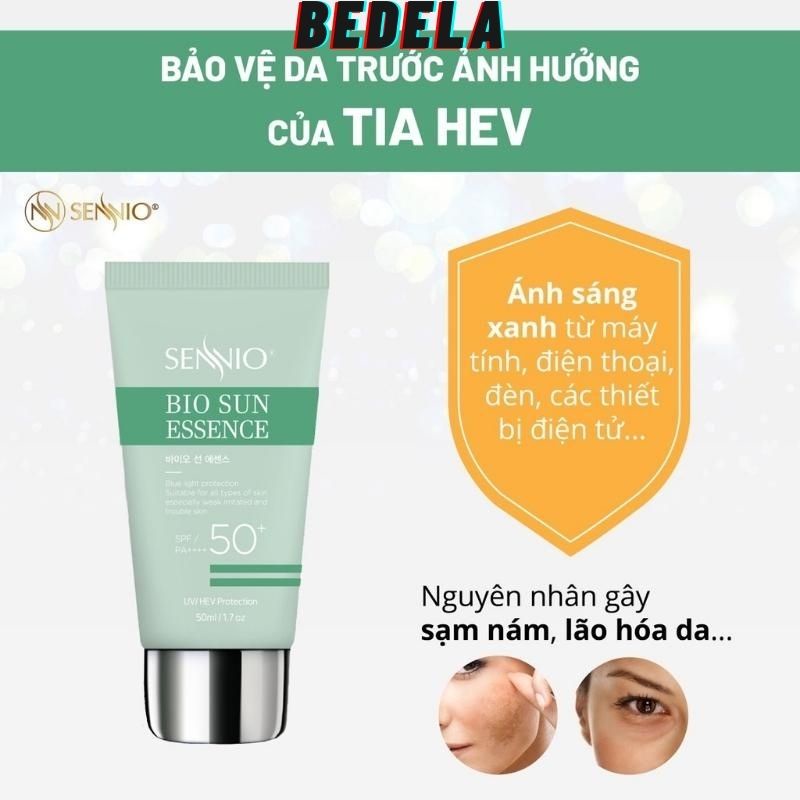 Kem Chống Nắng Giúp Trắng Da Dưỡng Ẩm Dịu Nhẹ Hàn Quốc Sennio BDL190 BEDELA