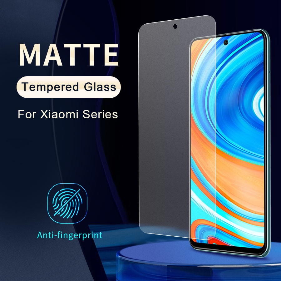 Kính cường lực mờ bảo vệ toàn bộ cho Xiaomi Mi 9T 10TL 11TP Poco X3 F1 NFC M3 F2 X3P F3 Note 12 12s 10/s 9/s/T/A/C 8/A 7/A P