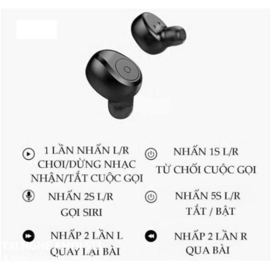 Tai Nghe Blutooth- Tai Nghe S11 kiêm sạc dự phòng 4800 mAh, không dây, có thể sử dụng riêng biệt 2 tai cho 2 điện thoại | BigBuy360 - bigbuy360.vn