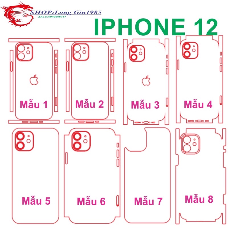 IPhone 12 miếng dán Ppf mặt sau chống va đập tốt chống trầy xước cao