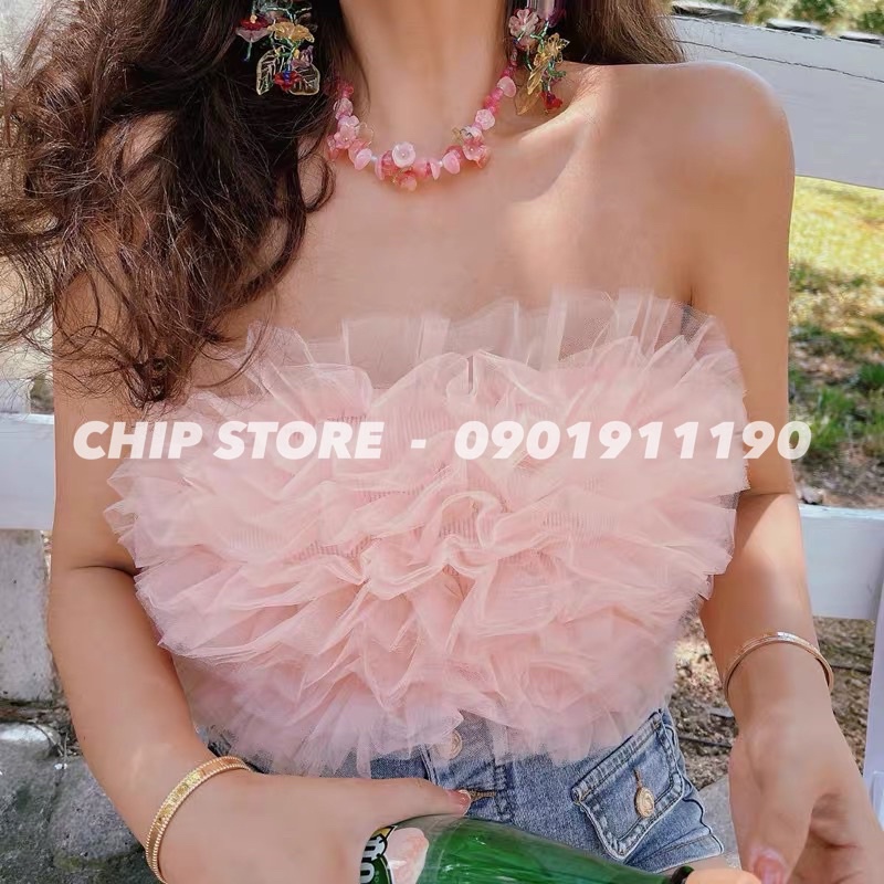 ÁO CROPTOP XOÈ BỒNG ZARA XUẤT DƯ XỊN BABY SANG CHẢNH