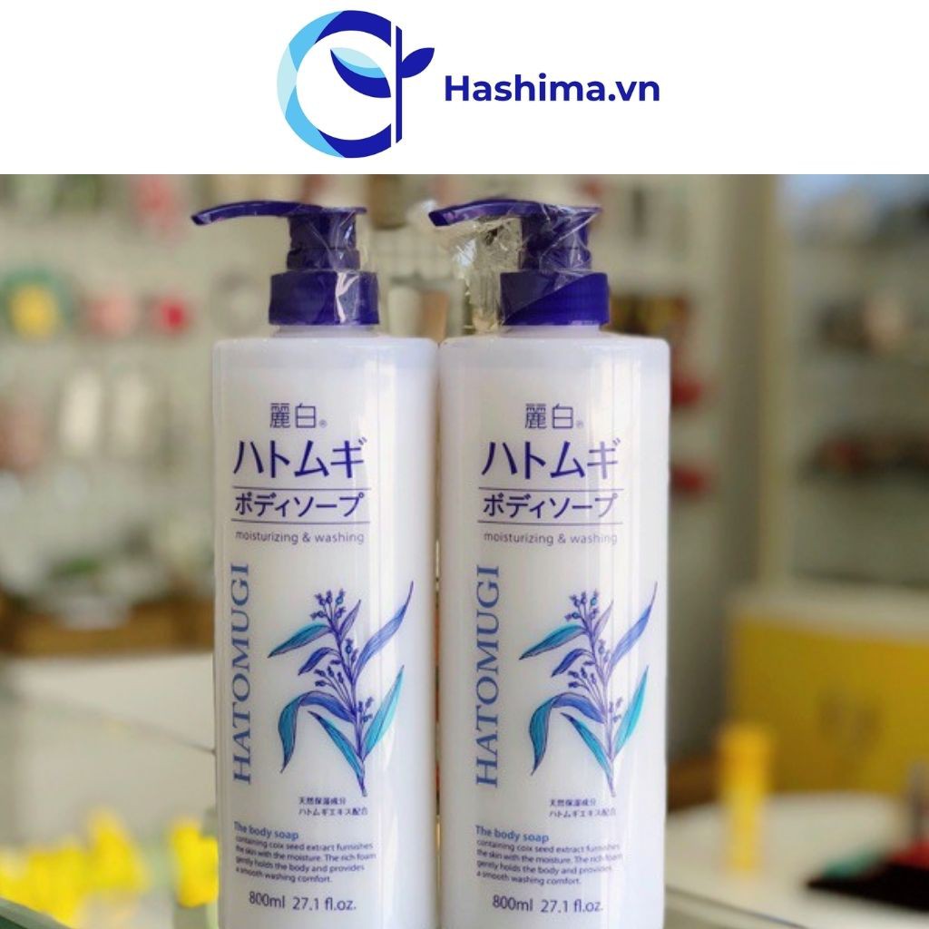 Sữa tắm trắng da 💕𝑭𝑹𝑬𝑬𝑺𝑯𝑰𝑷💕 Sữa tắm trắng da Hatomugi 800ml - Dưỡng da sáng khoẻ và mềm mịn | BigBuy360 - bigbuy360.vn