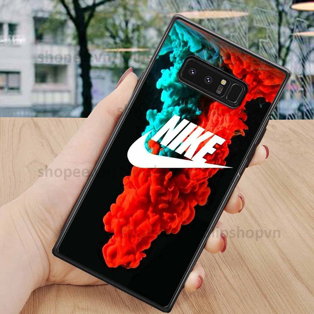 Ốp Samsung Note 8 in hình thương hiệu nhiều màu sắc thể thao cá tính thời trang