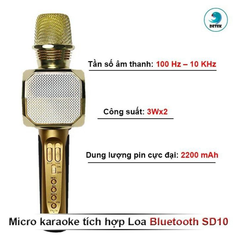 MICRO KARAOKE BLUETOOTH 3 IN1 SD-10,,