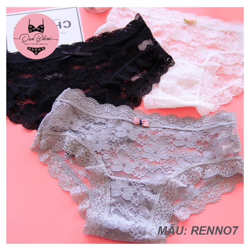Quần Lót Ren ❤️FREESHIP❤️ Quần Lót Ren Nữ xuyên thấu sexy viền tầng điệu đà tôn dáng A386
