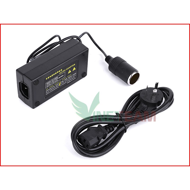 Nguồn adapter biến áp 220v ra 12V 5A chân cắm tẩu thuốc ô tô -dc3211