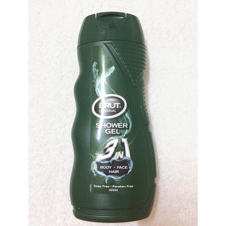 DẦU GỘI -SỮA TẮM -RỬA MẶT BRUT ORIGIANL FRESH SHOWER GEL 3IN 1 DÀNH CHO NAM 400ML