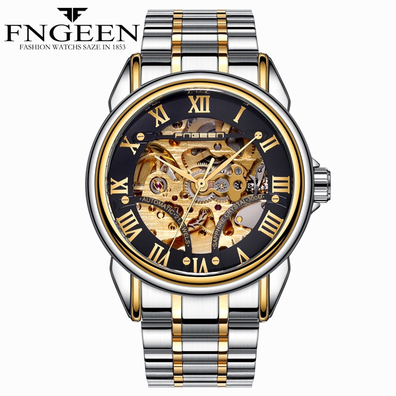 Đồng Hồ Cơ Tự Động FNGEEN 0009 Phong Cách Cá Tính Cho Nam