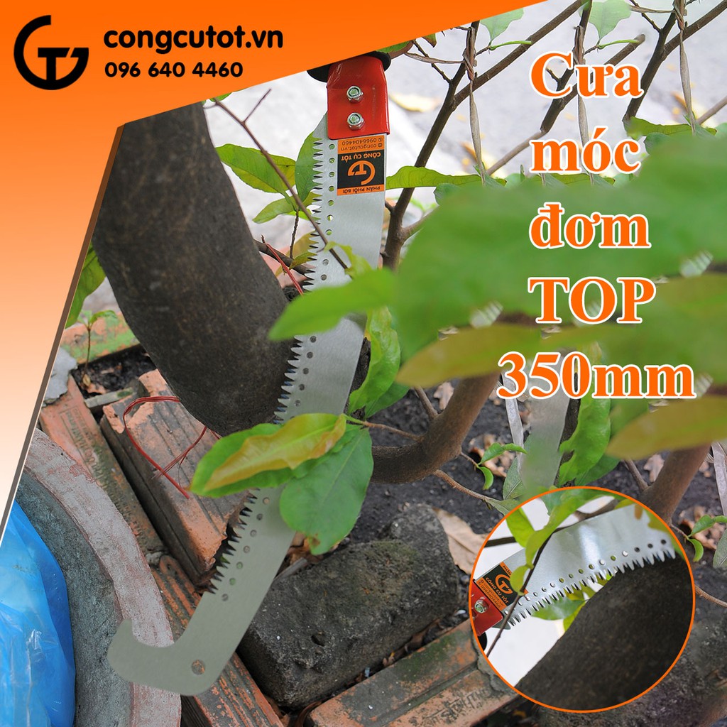 Cưa gỗ móc đơn TOP 350mm thép SK5