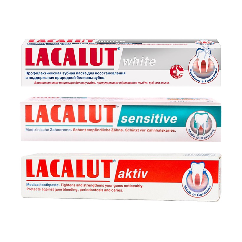 Kem đánh răng Lacalut ngừa viêm nướu/sâu răng/hôi miệng 75ml - Đức