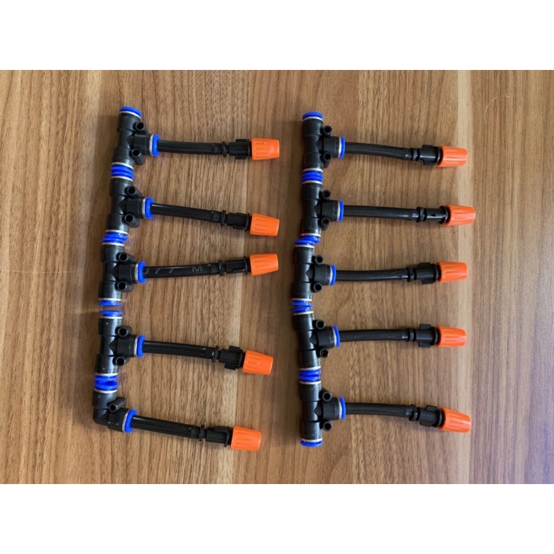 bộ 10 béc cam đài loan có 9T và 1 co cuối và 10 đầu béc cam