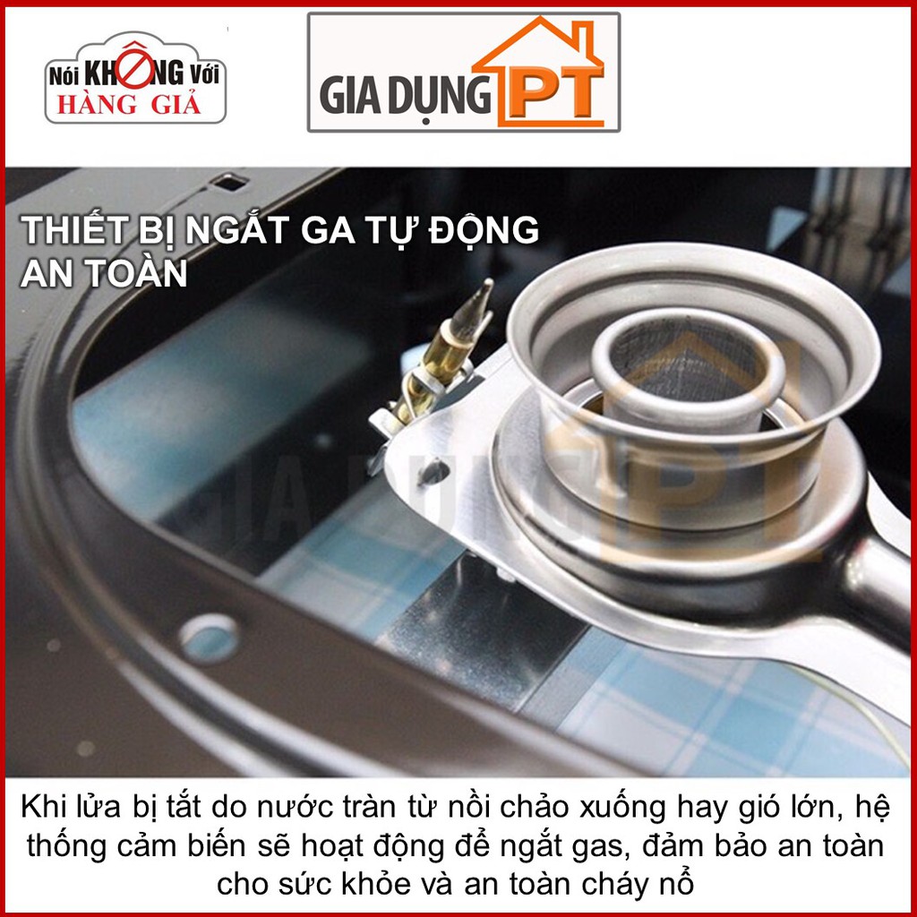 Bếp gas dương Paloma PA-V71ES PA-V72ES sản xuất tại Việt Nam, mặt bếp tráng men cao cấp, đầu đốt ECO tiết kiệm