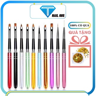 Cọ vẽ móng tay , Bộ cọ nail 10 cây chuyên dụng