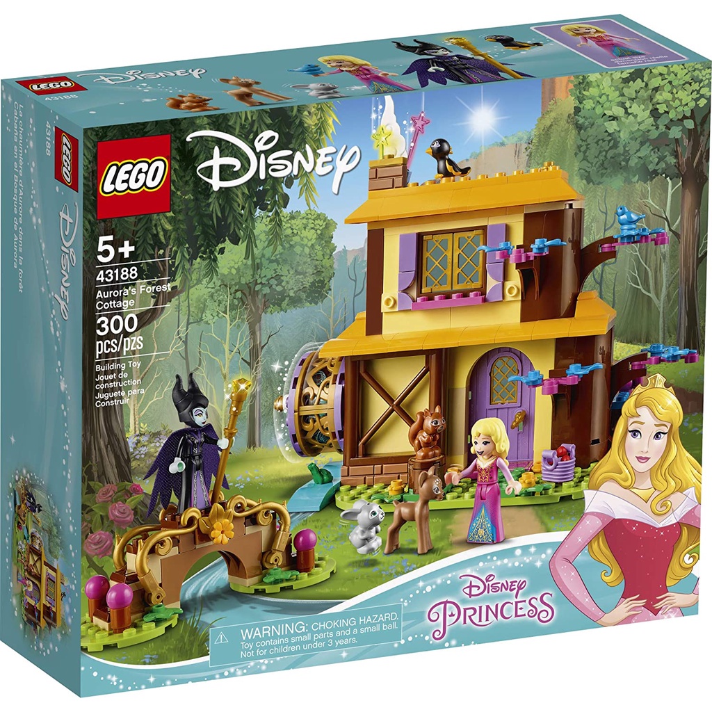 Đồ chơi LEGO Disney - Ngôi nhà trong rừng của Aurora mã 43188 gồm 300 chi tiết