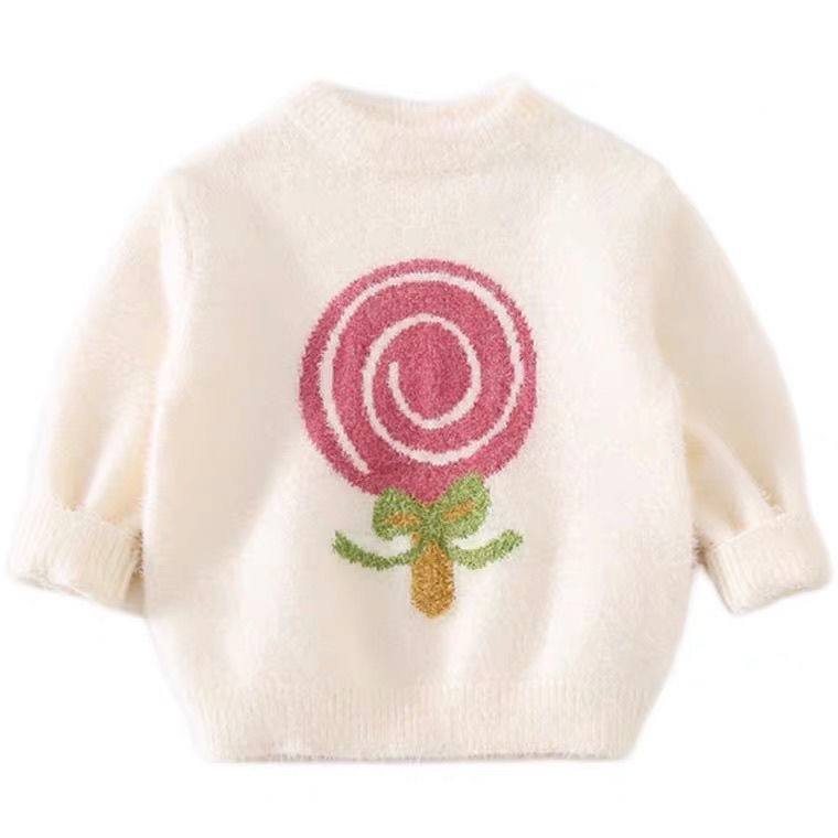 Áo len lông hoạ tiết cây kẹo ngọt cho bé  N00903