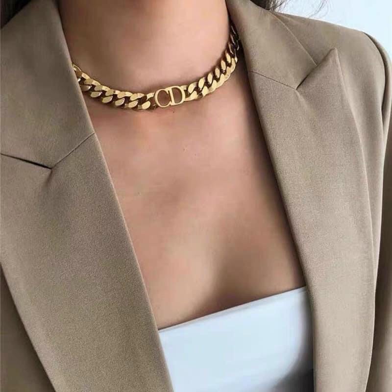 Dây chuyền cd thời trang, sét trang sức nữ cá tính, phụ kiện trang sức hari korea accessories