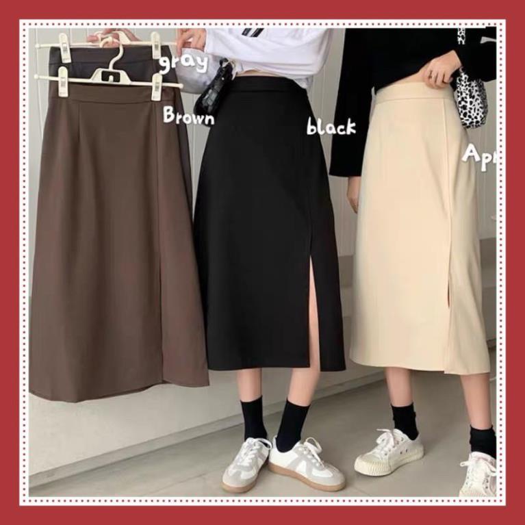 Chân Váy A Dài Xẻ Cá Tính 302