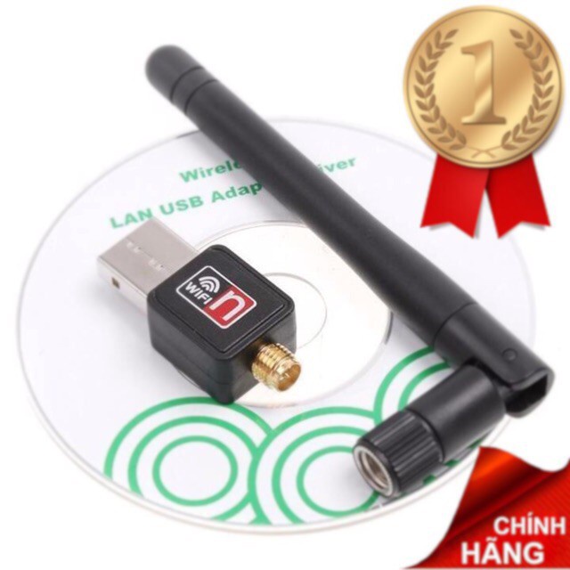 Usb thu Wifi Nano 802.11n chính hãng, có ăng ten -dc2381