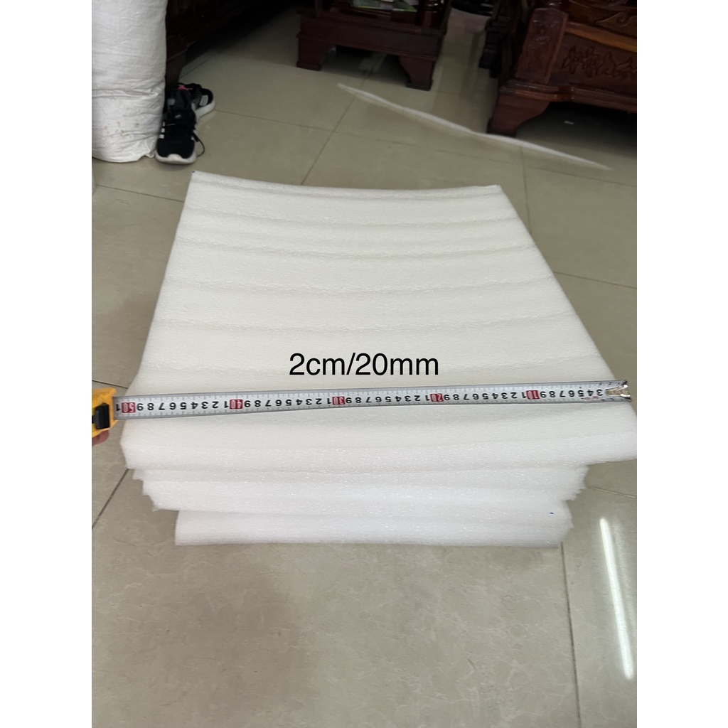 1 Tấm Mút Pe Foam Dày 2cm/ 2 phân kích thước 50cm*50cm Chèn Lót Chống Va Đập