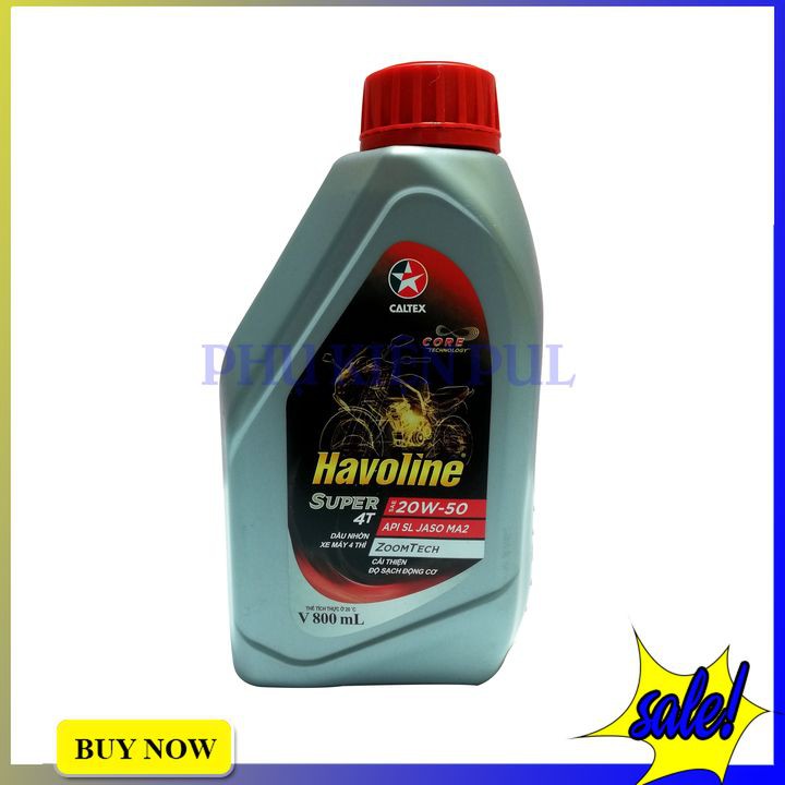 Dầu Nhớt Caltex Havoline Super 4T 800ml Cho Xe Máy