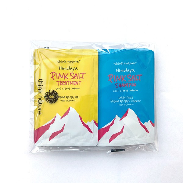 Set dầu gội/xả/sữa tắm du lịch thiên nhiên Think Nature 10 gói/set - giao ngẫu nhiên