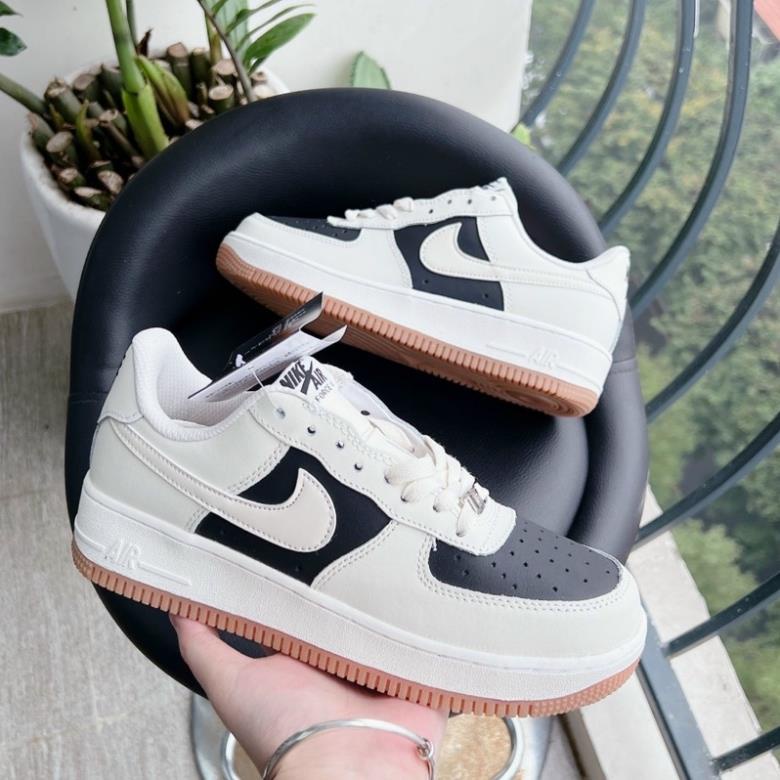 Giày thể thao af1 kem đen, af1 gucci kem đen nam nữ bản cao cấp ảnh thật tự chụp