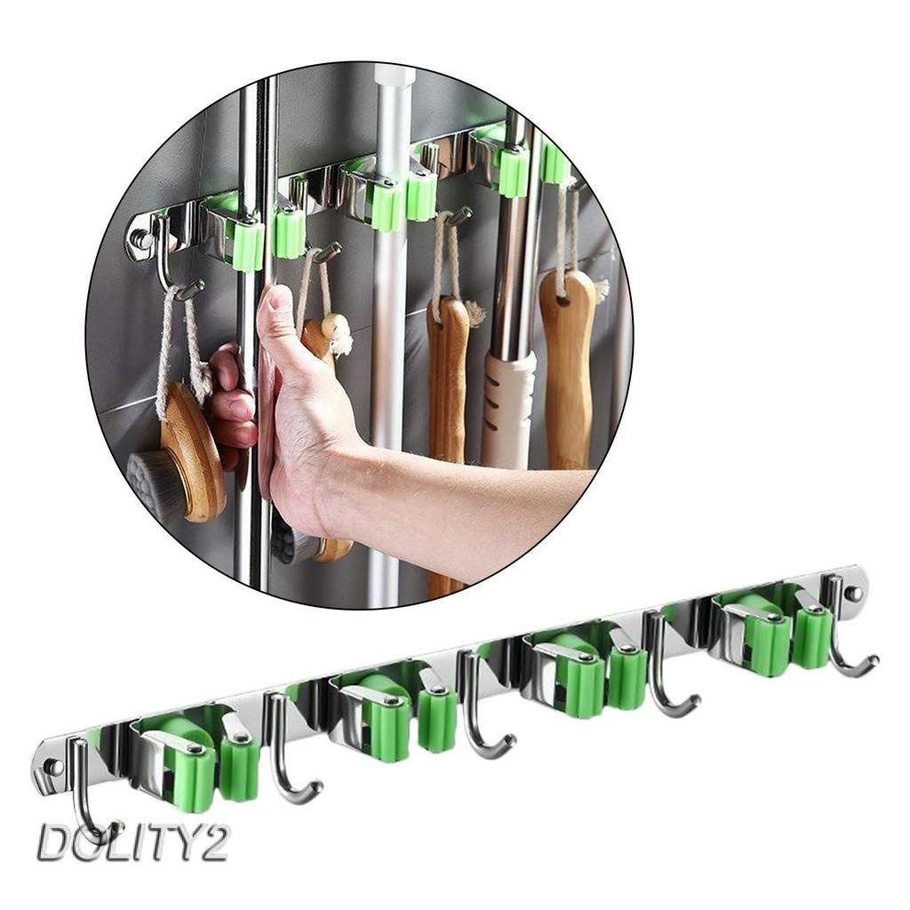 [Dolity2] Giá Đỡ Cây Lau Nhà Gắn Tường Bằng Thép Không Gỉ # 1