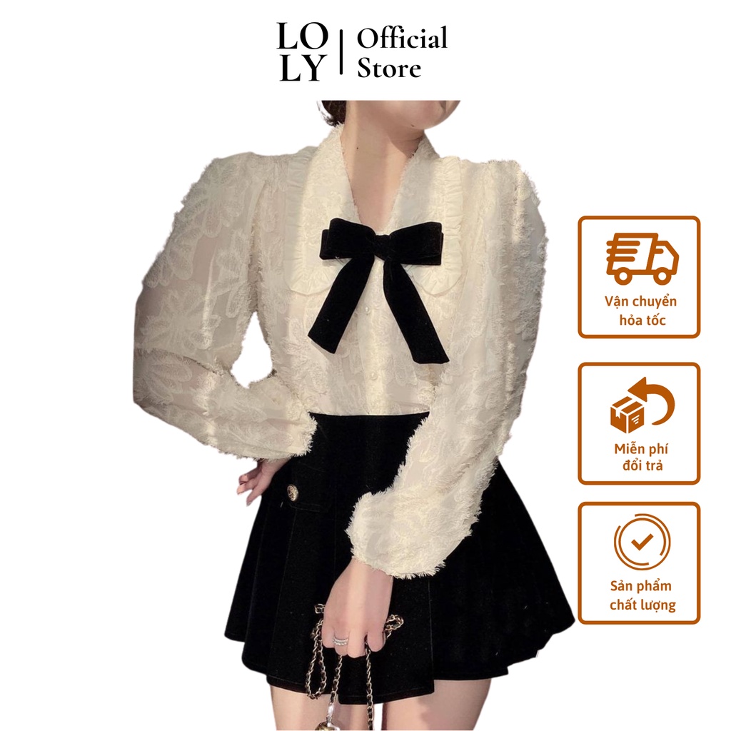 Áo Sơ Mi Bèo Dài Tay Phong Cách Hàn Quốc - LOLY Store CD046