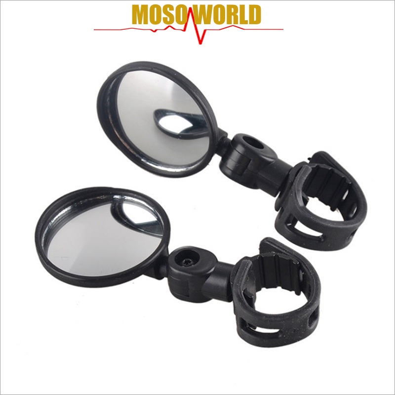 Gương chiếu hậu MOSOWORLD góc rộng kiểu xoay cho xe đạp