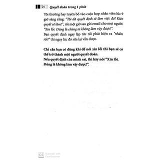 Sách - Quyết đoán trong 1 phút ( Bìa Mềm)