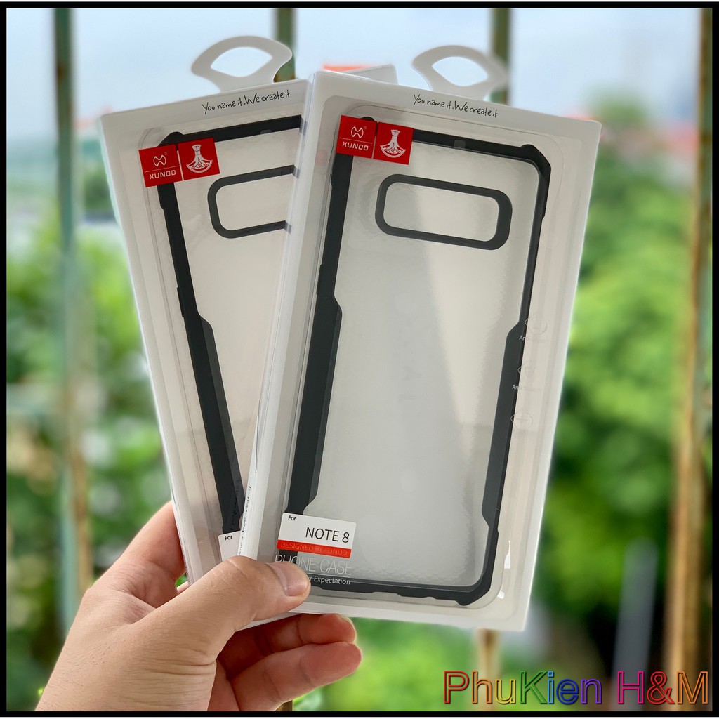 Samsung Note 8_Ốp lưng kính Xundd viền TPU mềm chống sốc ( Full Box )