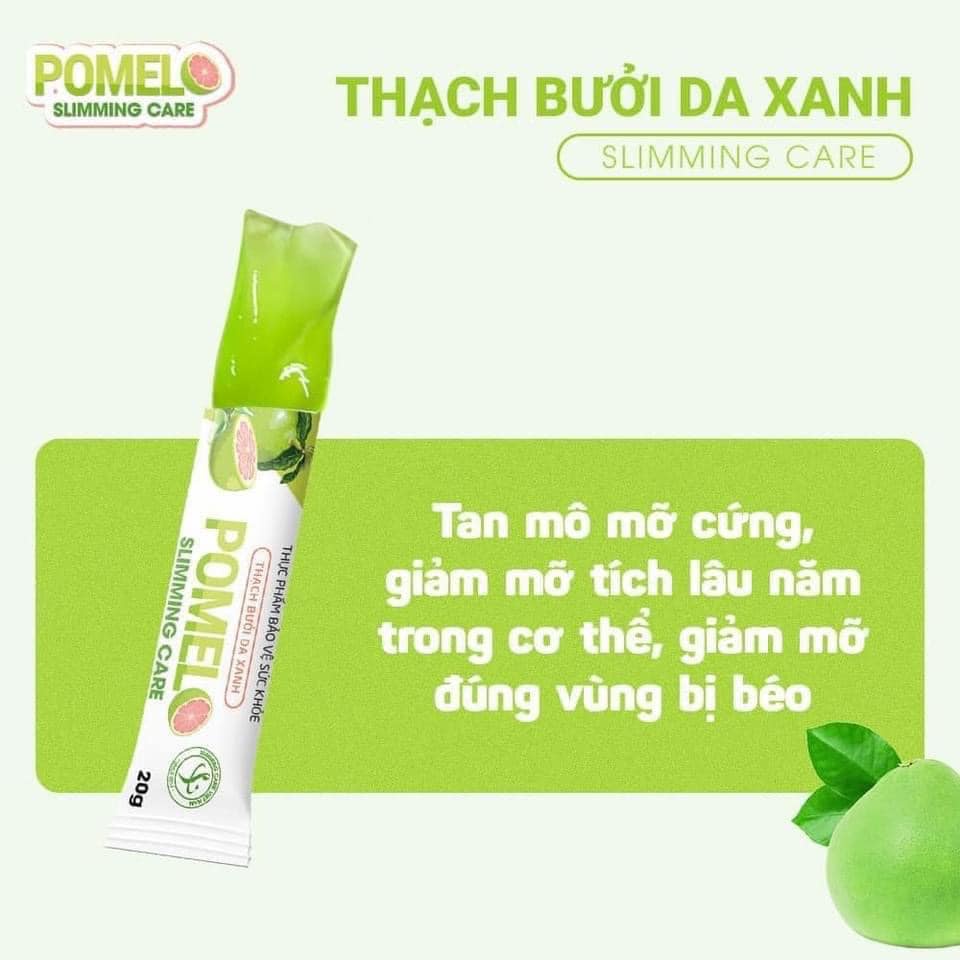 Thạch Bưởi Da Xanh Pomelo Slimming Care  hỗ trợ đẹp dáng thon gọn giảm cân - Tách Lẻ 1 Gói ăn thử