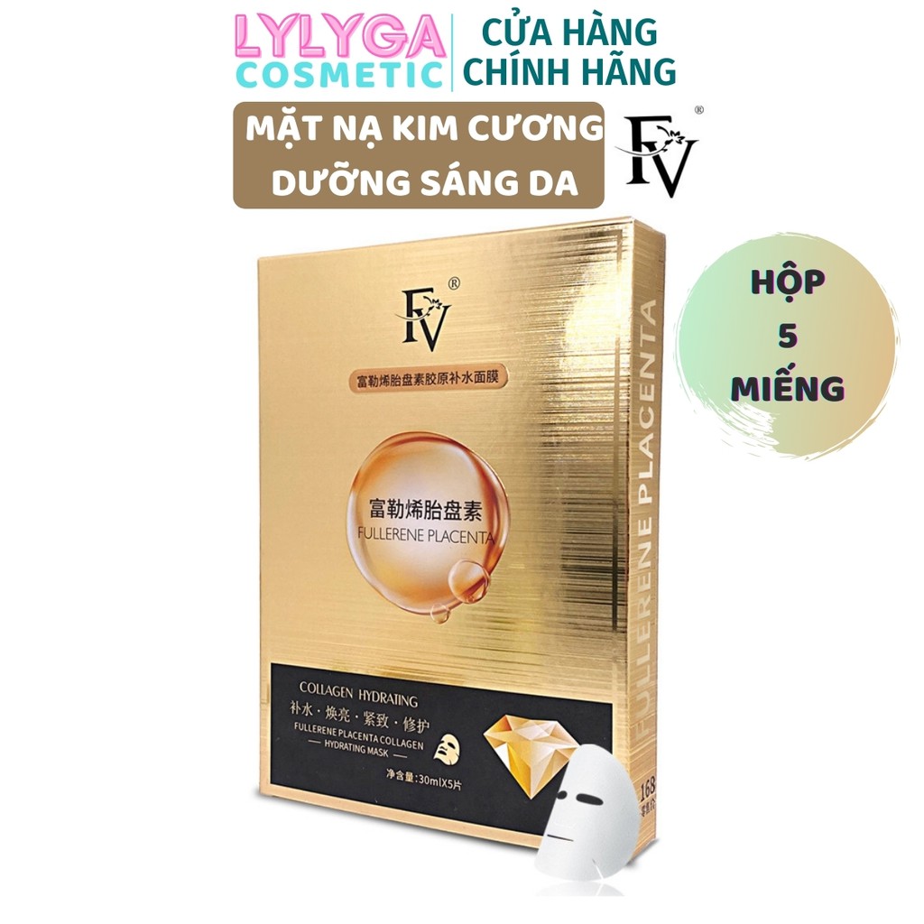 Mặt nạ Kim Cương FV COLLAGEN HYDRATING nội địa Trung. công thức Hàn Quốc Dưỡng trắng da sáng da HỘP 5 cái MN07