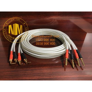Dây loa bộ AUDIO CÔNG NGHỆ MỸ ĐỒNG MẠ BAC ( Đầu Bắp Chuối + Mỏ Chim )