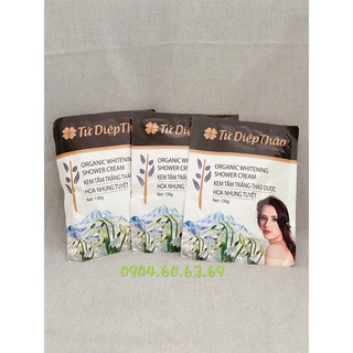 Tứ diệp thảo 130g kem tắm trắng thảo dược hoa nhung tuyết