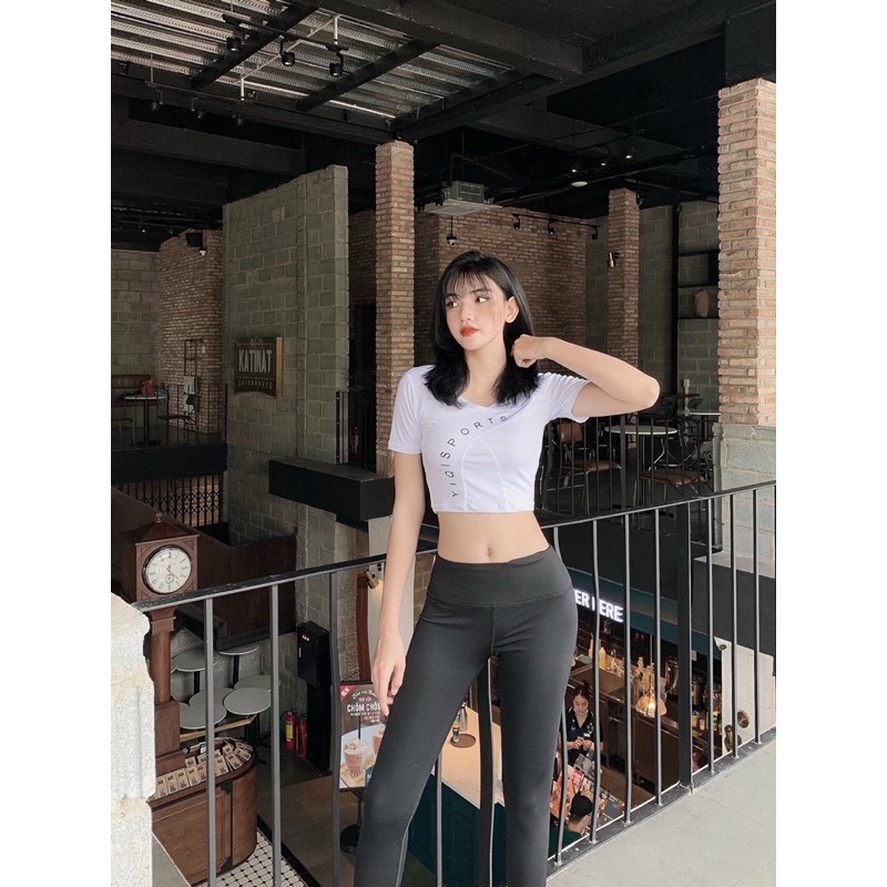 ÁO CROP CHỮ GYM,THỂ THAO,YOGA