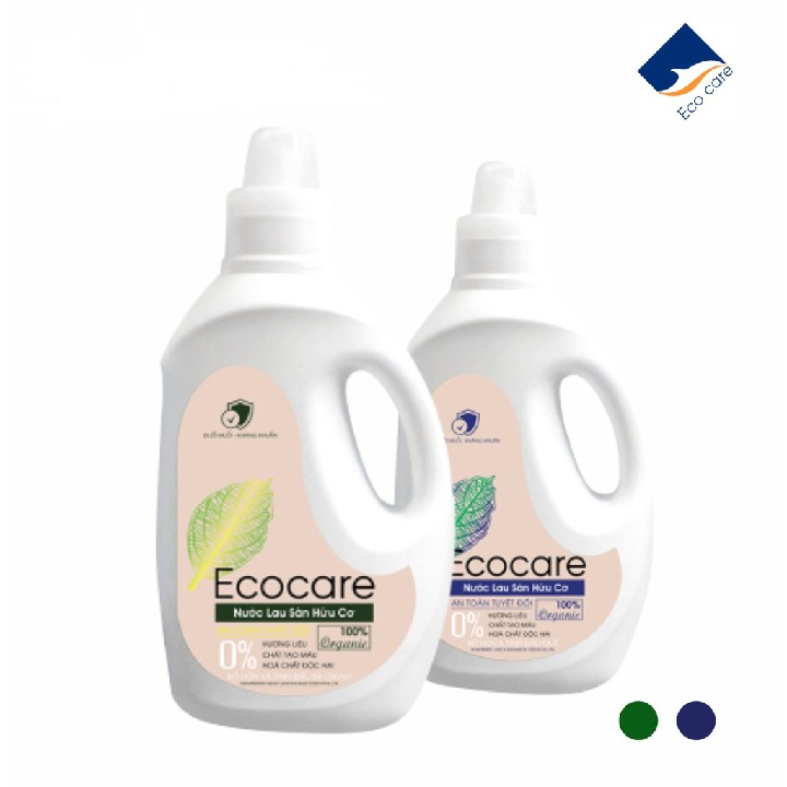 Nước Lau Sàn Bồ Hòn Hữu Cơ Ecocare 2 lít - Diệt khuẩn, Đuổi muỗi, Chống trơn trượt - Mẫu mới 2020