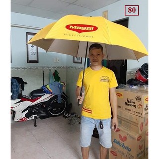 Dù cầm tay cán gỗ Maggi - ô đi mưa tự bung cao cấp
