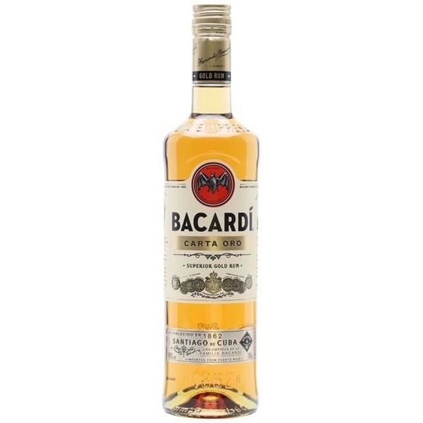 Hương rum Bacardi Vàng pha chế cocktail làm bánh tiramisu nước ép 750ml