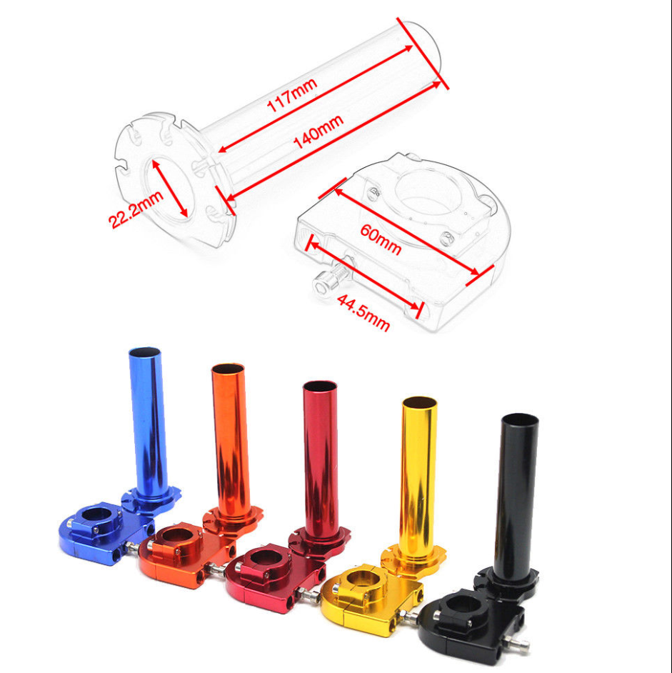 Bộ Tay Ga Và Tay Cầm Bằng Nhôm CNC 7/8" Cho Xe Máy/Xe Đạp Địa Hình