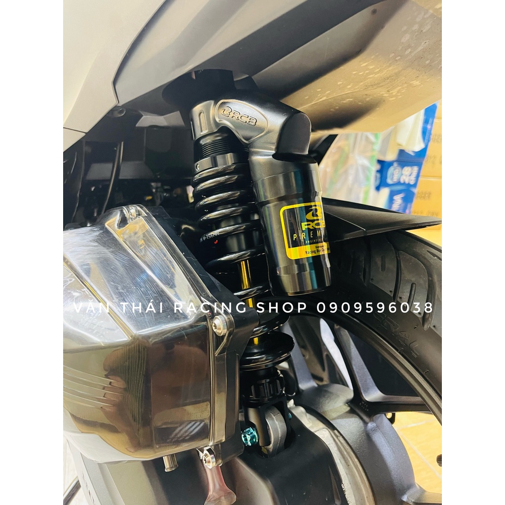 Phuộc Sau RCB Đen Ty vàng VS, VD gắn Vario , Click , Vison , SHmode , Lead ... Chính Hãng 100% Tặng Kèm 1 Lò Xo