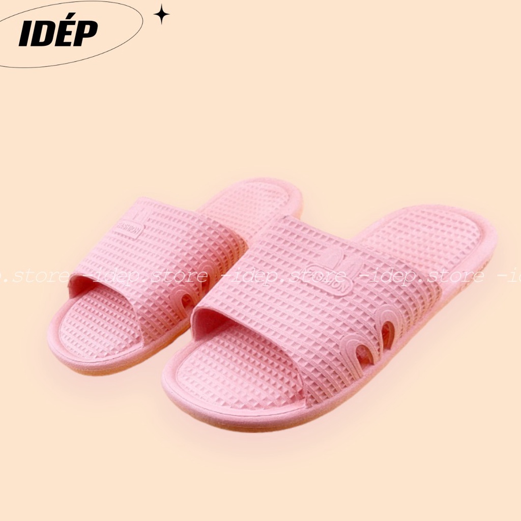 Dép nhựa nữ hình tai THỎ vân nổi êm chân chống trượt đi trong nhà nhà tắm (FORM NHỎ) iDÉP- DL207