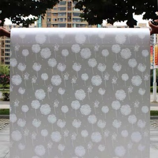 Giấy decal dán kính hoa bồ công anh khổ 0,9m